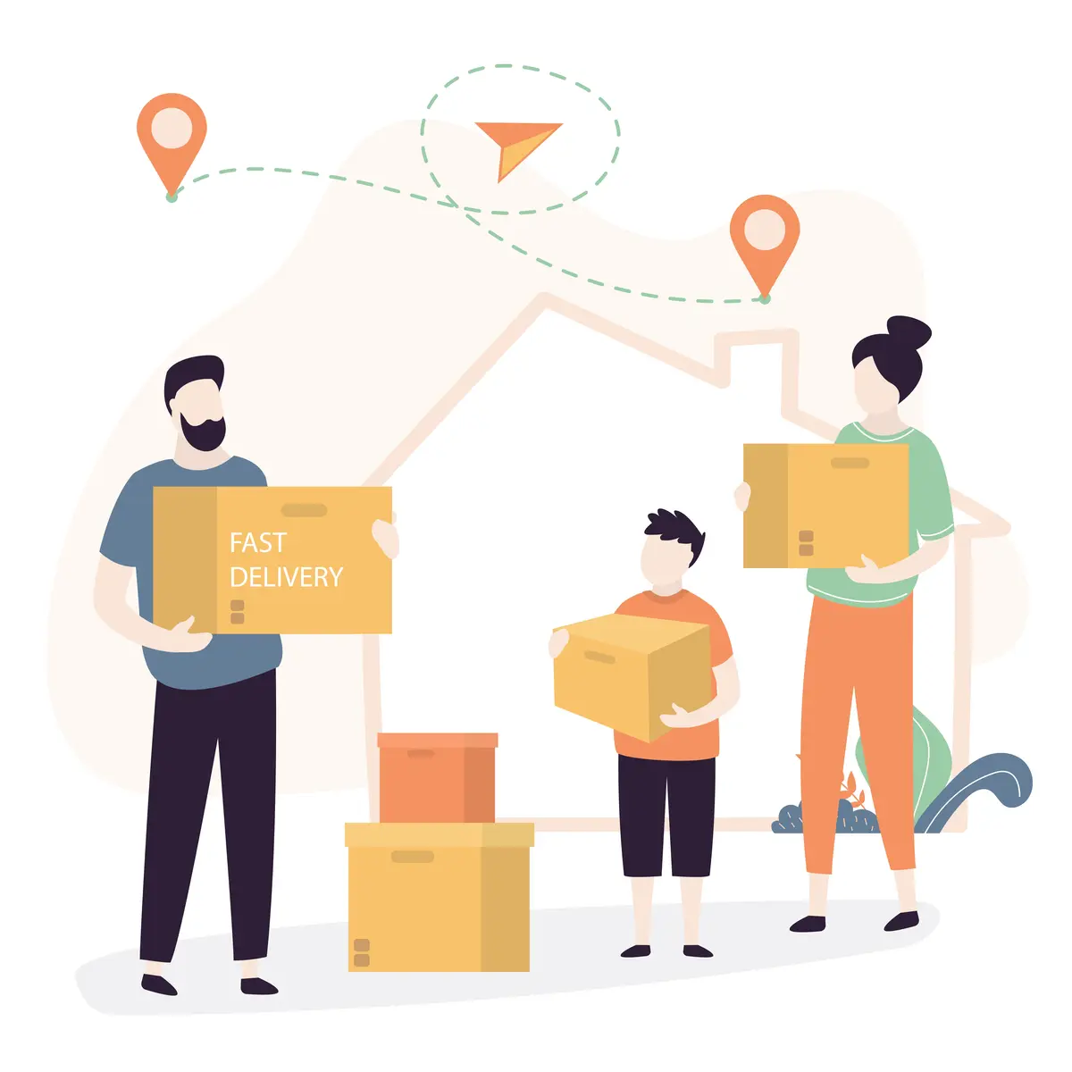 international delivery services vs local courier